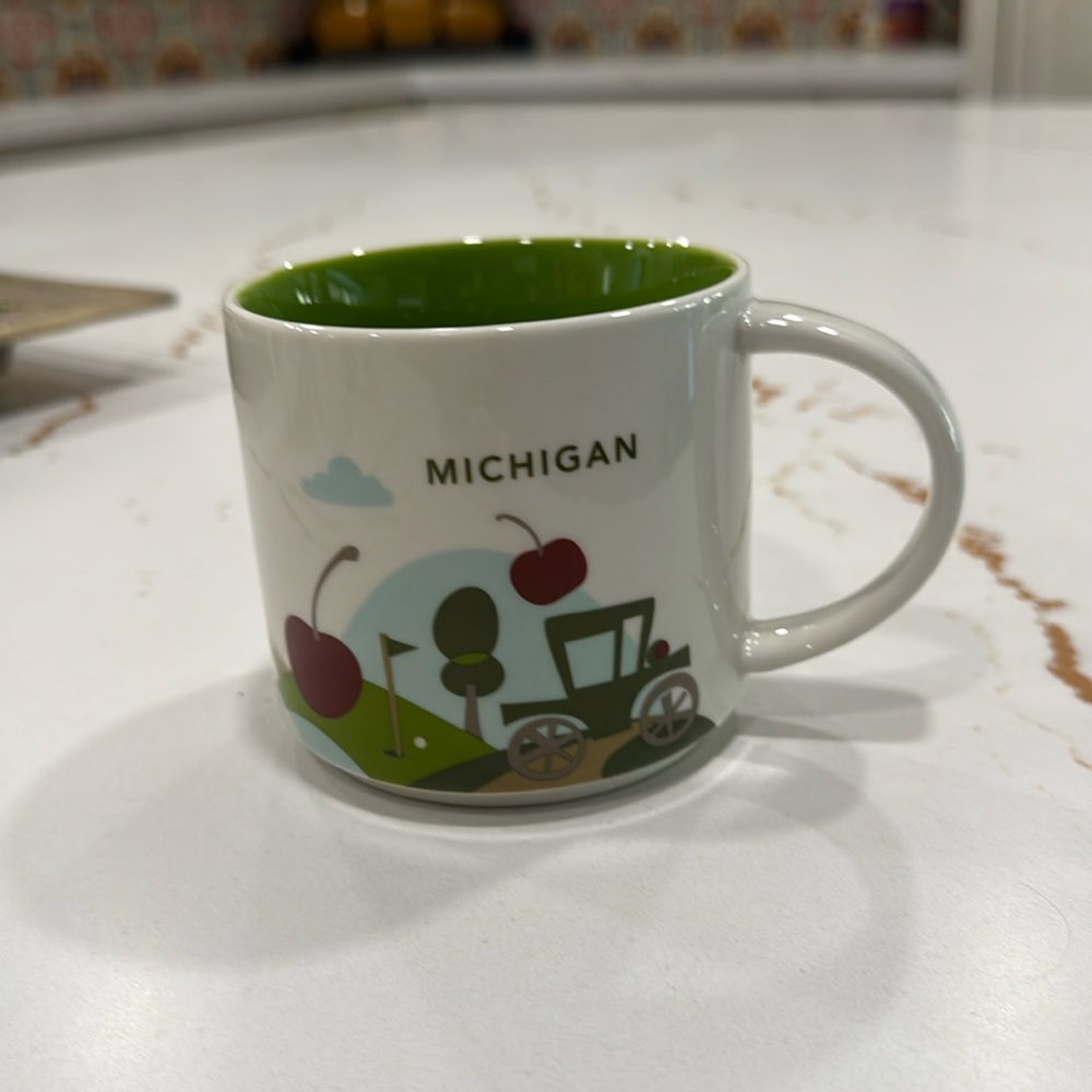 Starbucks Michigan You Are Here Collection Mug 14oz, no OG box. No stains/chips